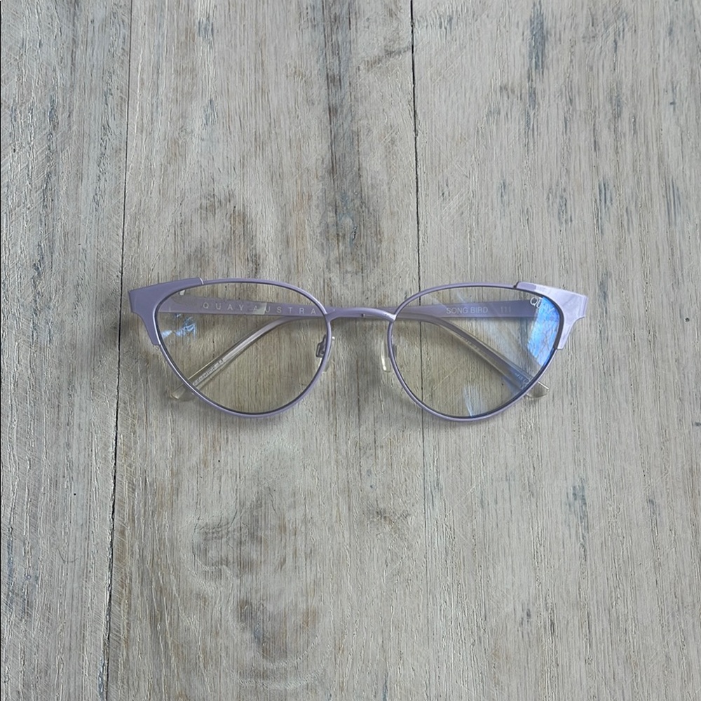 Stylish Cat-Eye Glasses Quay Bluelight